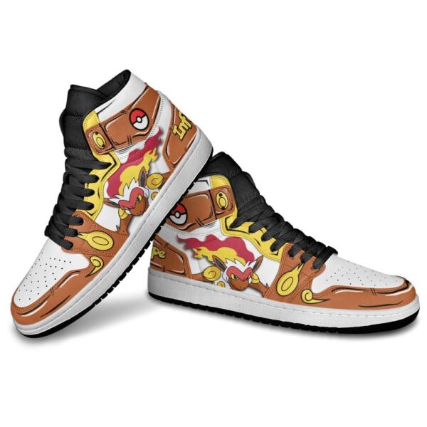 Baskets montantes Air Jordan Infernape – Chaussures montantes Pokémon – Image 4