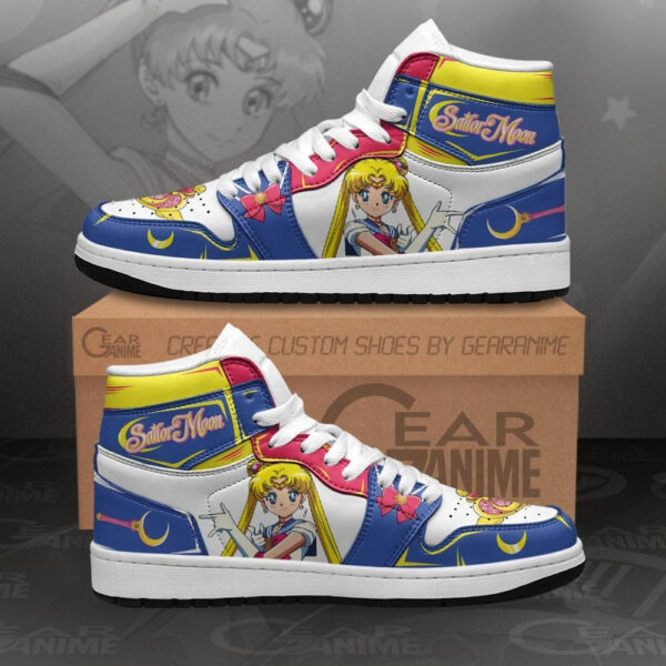 Baskets montantes Air Jordan Sailor Moon – Chaussures montantes Sailor Moon – Image 2