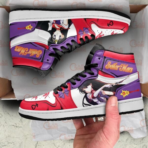 Baskets montantes Air Jordan Sailor Mars – Chaussures montantes Sailor Moon – Image 3
