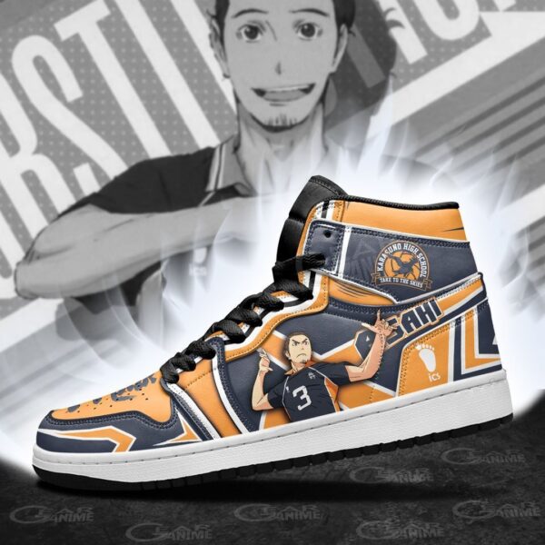 Baskets montantes Air Jordan Asahi Azumane – Chaussures montantes Haikyuu – Image 4