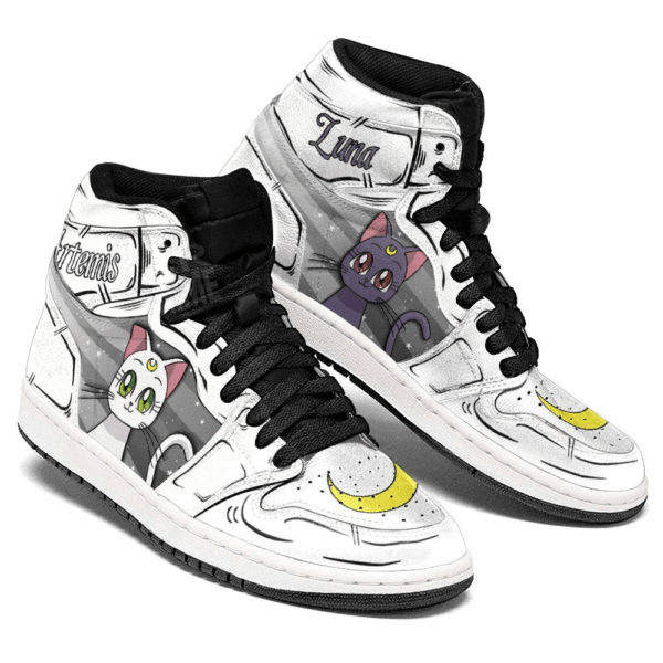 Baskets montantes Air Jordan Luna & Artémis – Chaussures montantes Sailor Moon – Image 3