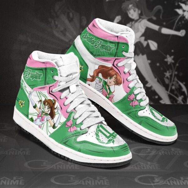 Baskets montantes Air Jordan Sailor Jupiter – Chaussures montantes Sailor Moon – Image 2