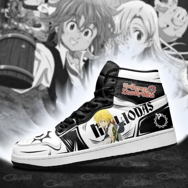 Baskets montantes Air Jordan Meliodas – Chaussures montantes Seven Deadly Sins – Image 4