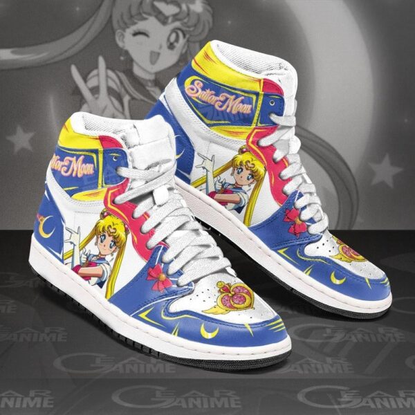 Baskets montantes Air Jordan Sailor Moon – Chaussures montantes Sailor Moon – Image 3