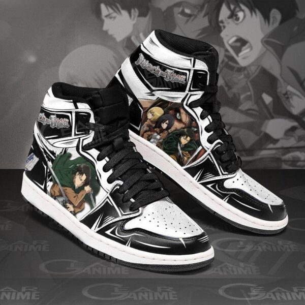 Baskets montantes Air Jordan Titan Eren – Chaussures montantes L’Attaque des Titans – Image 2
