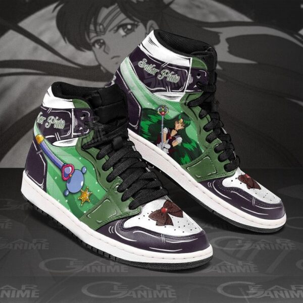 Baskets montantes Air Jordan Sailor Pluto – Chaussures montantes Sailor Moon – Image 2
