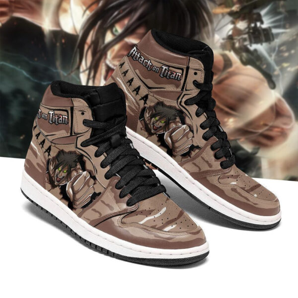 Baskets montantes Air Jordan Eren Titan – Chaussures montantes L’Attaque des Titans – Image 2
