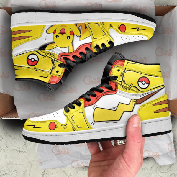 Baskets montantes Air Jordan Pikachu – Chaussures montantes Pokémon – Image 2