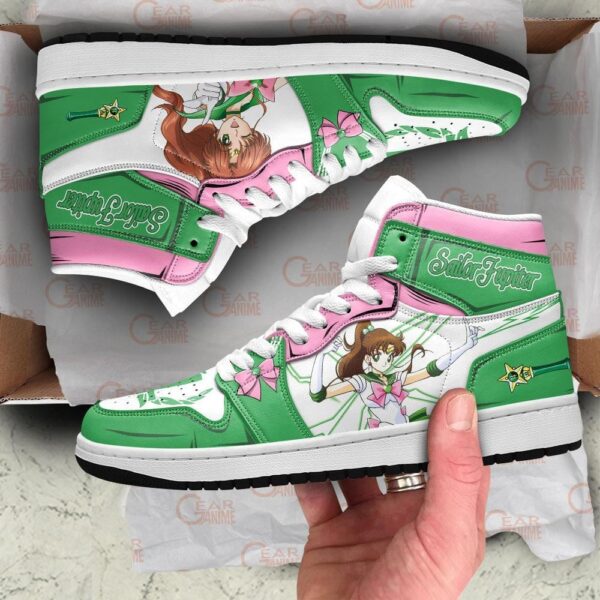 Baskets montantes Air Jordan Sailor Jupiter – Chaussures montantes Sailor Moon – Image 3