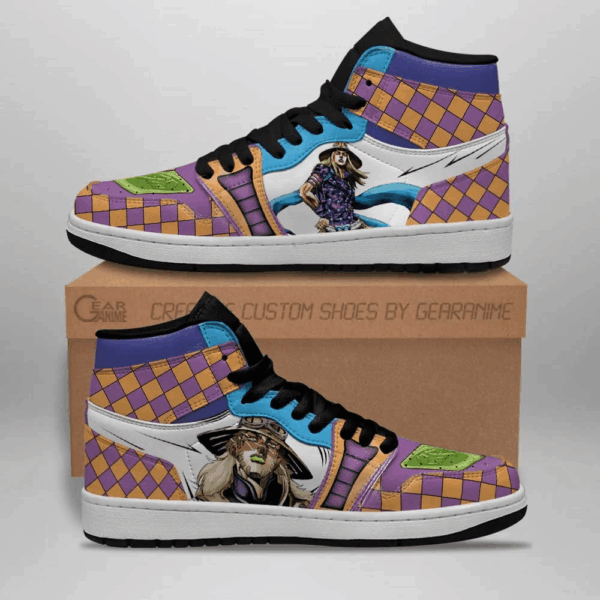 Baskets montantes Air Jordan Gyro Zeppeli – Chaussures montantes JoJo's Bizarre Adventure – Image 3