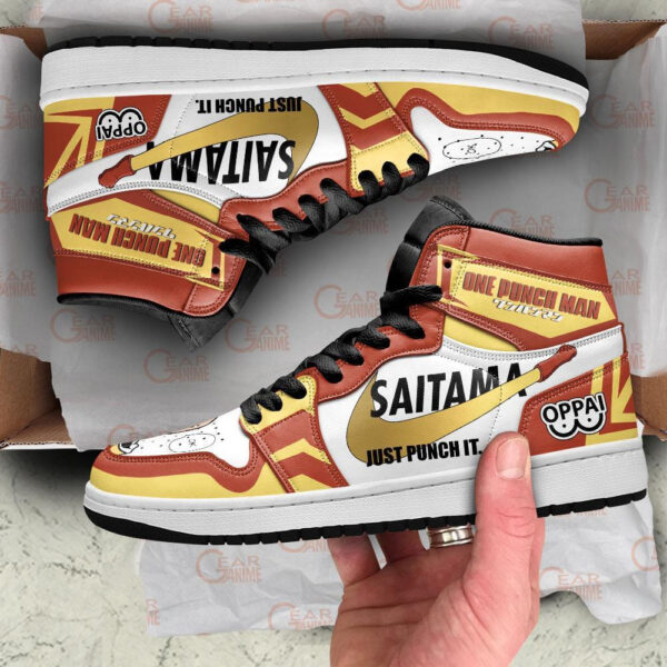 Baskets montantes Air Jordan Saitama – Chaussures montantes One Punch Man – Image 2