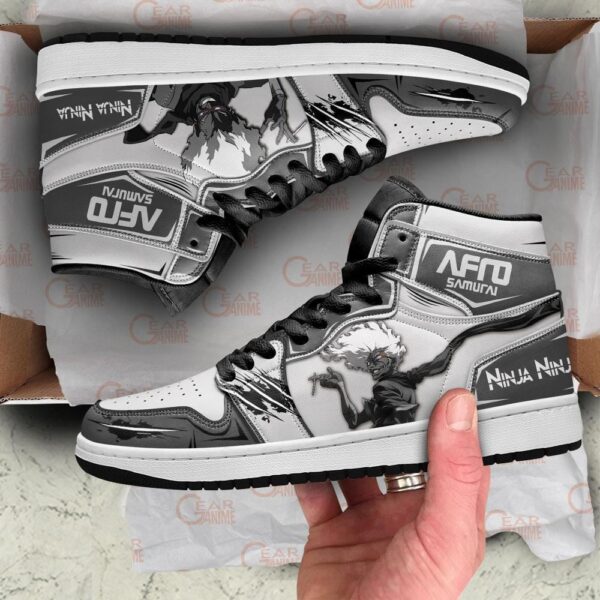 Baskets montantes Air Jordan Ninja Ninja – Chaussures montantes Afro Samurai – Image 3