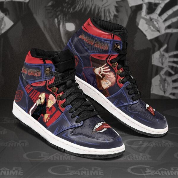 Baskets montantes Air Jordan Yuji Itadori – Chaussures montantes Jujutsu Kaisen – Image 2