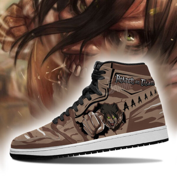 Baskets montantes Air Jordan Eren Titan – Chaussures montantes L’Attaque des Titans – Image 3