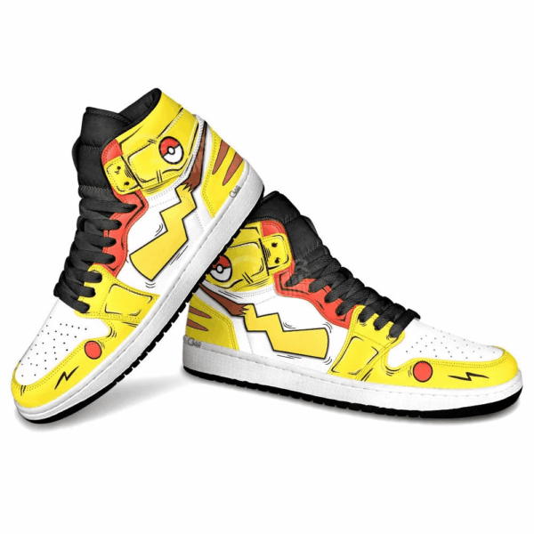 Baskets montantes Air Jordan Pikachu – Chaussures montantes Pokémon – Image 4