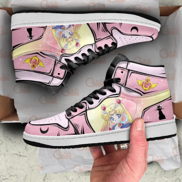 Baskets montantes Air Jordan Sailor – Chaussures montantes Sailor Moon – Image 3