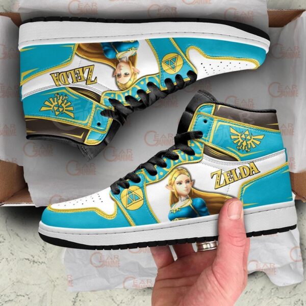 Baskets montantes Air Jordan Princesse Zelda – Chaussures montantes The Legend of Zelda – Image 2
