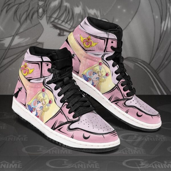 Baskets montantes Air Jordan Sailor – Chaussures montantes Sailor Moon – Image 2