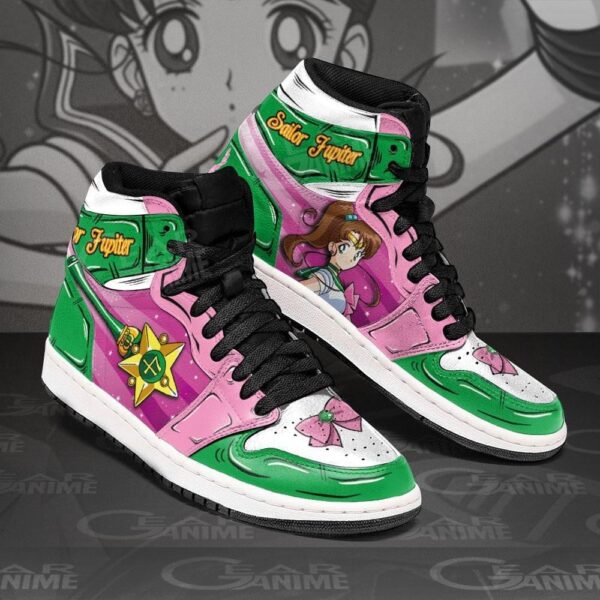 Baskets montantes Air Jordan Sailor Jupiter – Chaussures montantes Sailor Moon – Image 2