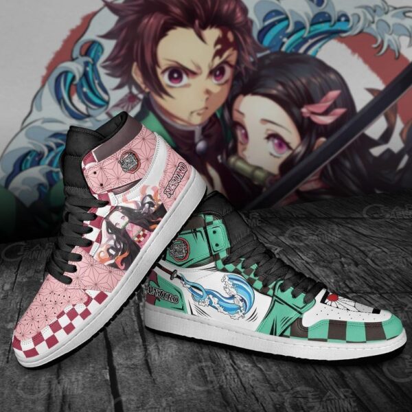 Baskets montantes Air Jordan Tanjiro & Nezuko – Chaussures montantes Demon Slayer – Image 2