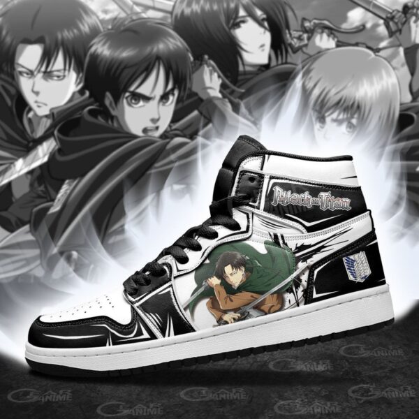 Baskets montantes Air Jordan Titan Eren – Chaussures montantes L’Attaque des Titans – Image 3