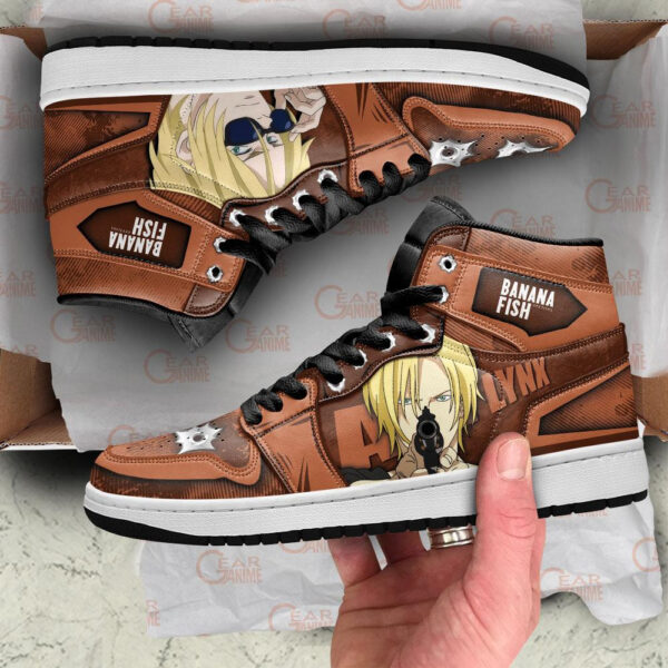 Baskets montantes Air Jordan Ash Lynx – Chaussures montantes Banana Fish – Image 3