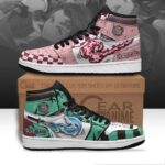 Baskets montantes Air Jordan Nezuko & Tanjiro – Chaussures montantes Demon Slayer
