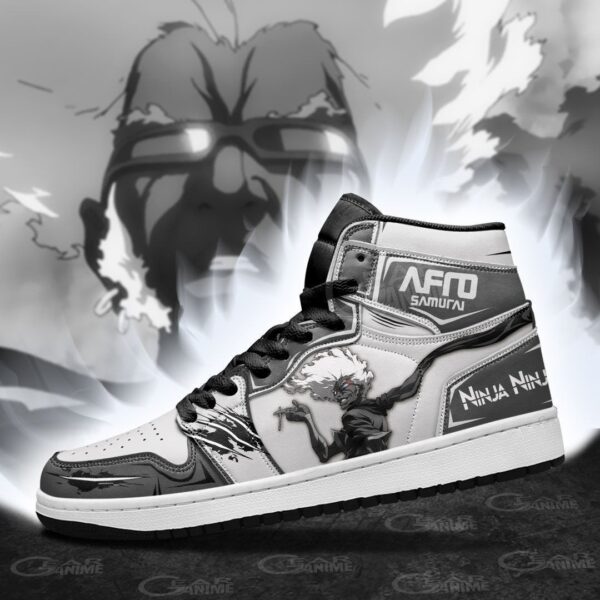 Baskets montantes Air Jordan Ninja Ninja – Chaussures montantes Afro Samurai – Image 4