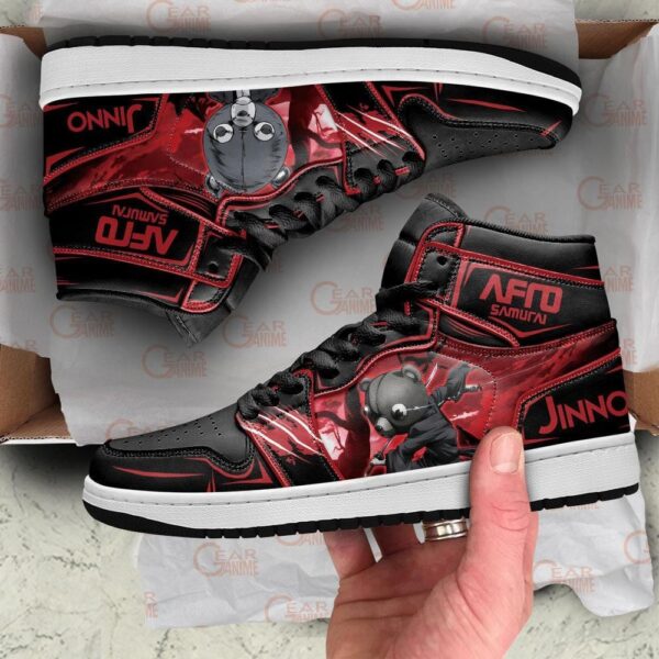 Baskets montantes Air Jordan Jinno – Chaussures montantes Afro Samurai – Image 4