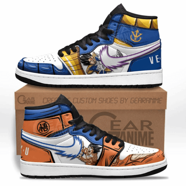 Baskets montantes Air Jordan Goku & Vegeta – Chaussures montantes Dragon Ball – Image 2