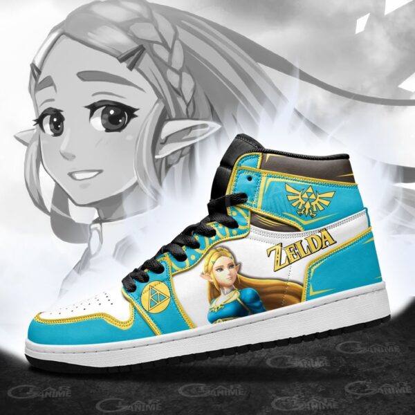 Baskets montantes Air Jordan Princesse Zelda – Chaussures montantes The Legend of Zelda – Image 4