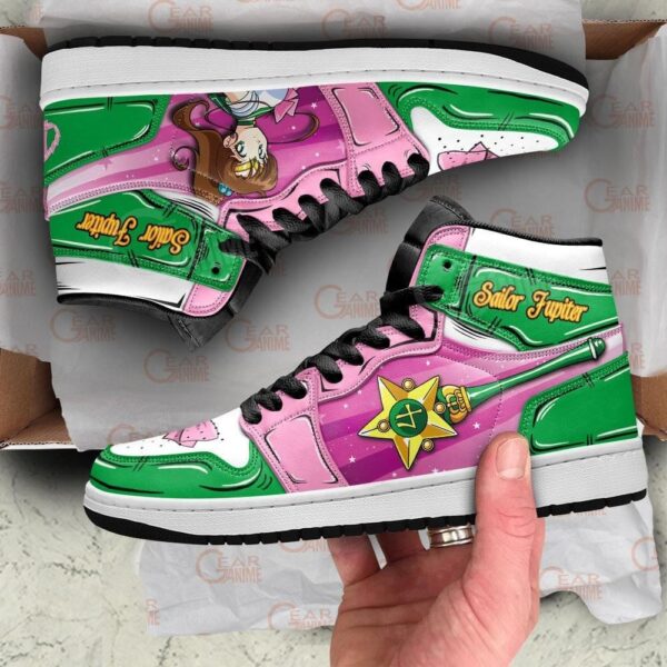 Baskets montantes Air Jordan Sailor Jupiter – Chaussures montantes Sailor Moon – Image 3