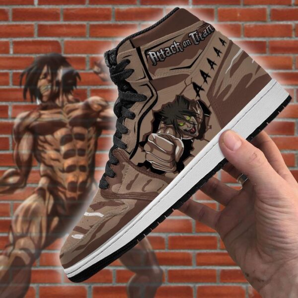 Baskets montantes Air Jordan Eren Titan – Chaussures montantes L’Attaque des Titans – Image 4
