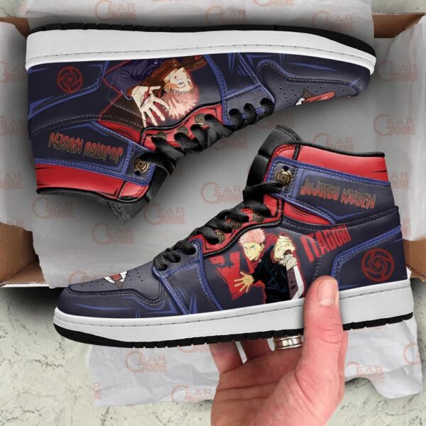 Baskets montantes Air Jordan Yuji Itadori – Chaussures montantes Jujutsu Kaisen – Image 4