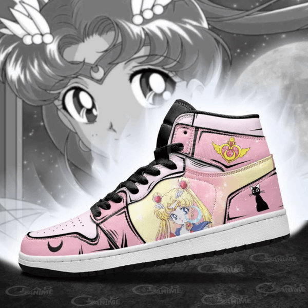Baskets montantes Air Jordan Sailor – Chaussures montantes Sailor Moon – Image 4