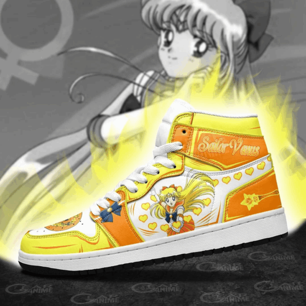 Baskets montantes Air Jordan Sailor Venus – Chaussures montantes Sailor Moon – Image 3
