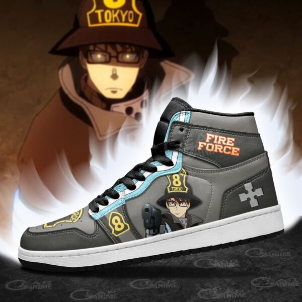 Baskets montantes Air Jordan Takehisa Hinawa – Chaussures montantes Fire Force – Image 3