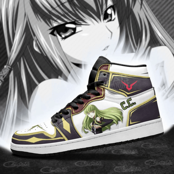 Baskets montantes Air Jordan C.C. – Chaussures montantes Code Geass – Image 3