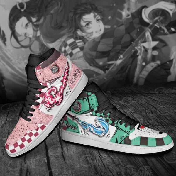 Baskets montantes Air Jordan Nezuko & Tanjiro – Chaussures montantes Demon Slayer – Image 3