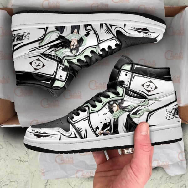 Baskets montantes Air Jordan Byakuya Kuchiki – Chaussures montantes Bleach – Image 2