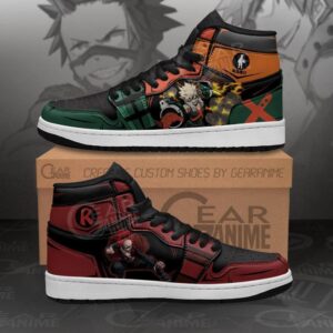 Baskets montantes Air Jordan Bakugo & Kirishima – Chaussures montantes My Hero Academia