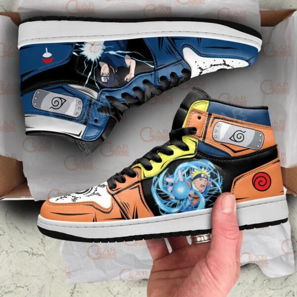 Baskets montantes Air Jordan Naruto & Sasuke – Chaussures montantes Naruto – Image 3