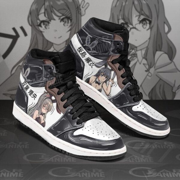 Baskets montantes Air Jordan Rio & Mai – Chaussures montantes Rascal Does Not Dream of Bunny Girl Senpai – Image 2