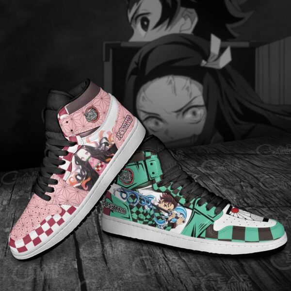 Baskets montantes Air Jordan Tanjiro & Nezuko – Chaussures montantes Demon Slayer – Image 4