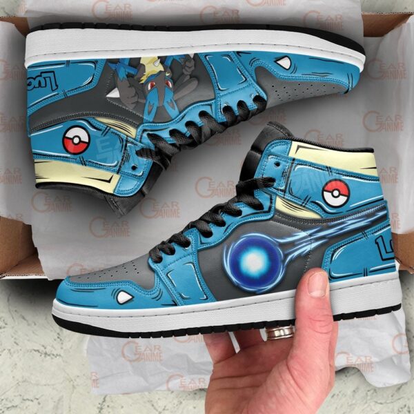 Baskets montantes Air Jordan Lucario – Chaussures montantes Pokémon – Image 2