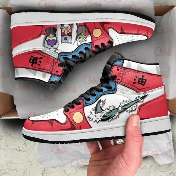 Baskets montantes Air Jordan Jiraiya Sennin – Chaussures montantes Naruto – Image 3