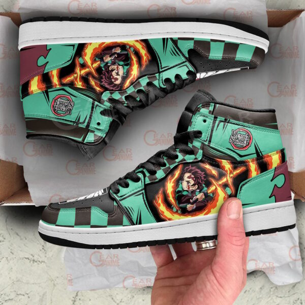 Baskets montantes Air Jordan Tanjiro Rage – Chaussures montantes Demon Slayer – Image 2