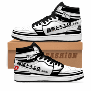 Baskets montantes Air Jordan AE86 – Chaussures montantes Initial D