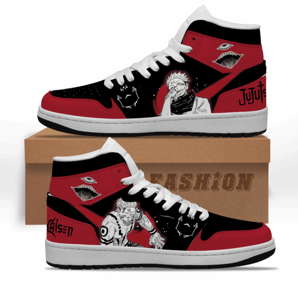 Baskets montantes Air Jordan Sukuna – Chaussures montantes Jujutsu Kaisen – Image 2