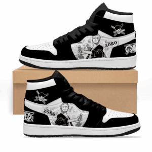 Baskets montantes Air Jordan Roronoa Zoro – Chaussures montantes One Piece